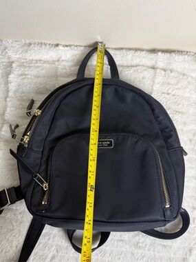 kate spade Black Nylon Mini Backpack with Gold Hardware